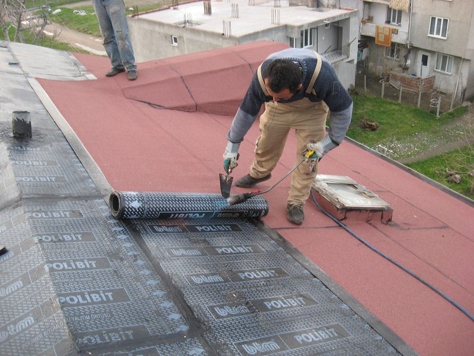 Kuruçeşme EPDM Kauçuk Çatı – düz çatıda arduvazlı bitümlü membran serimi
